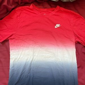 Red, White and Blue Fade Nike T-Shirt